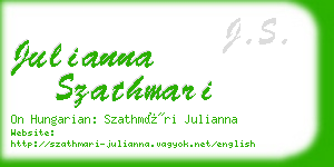 julianna szathmari business card